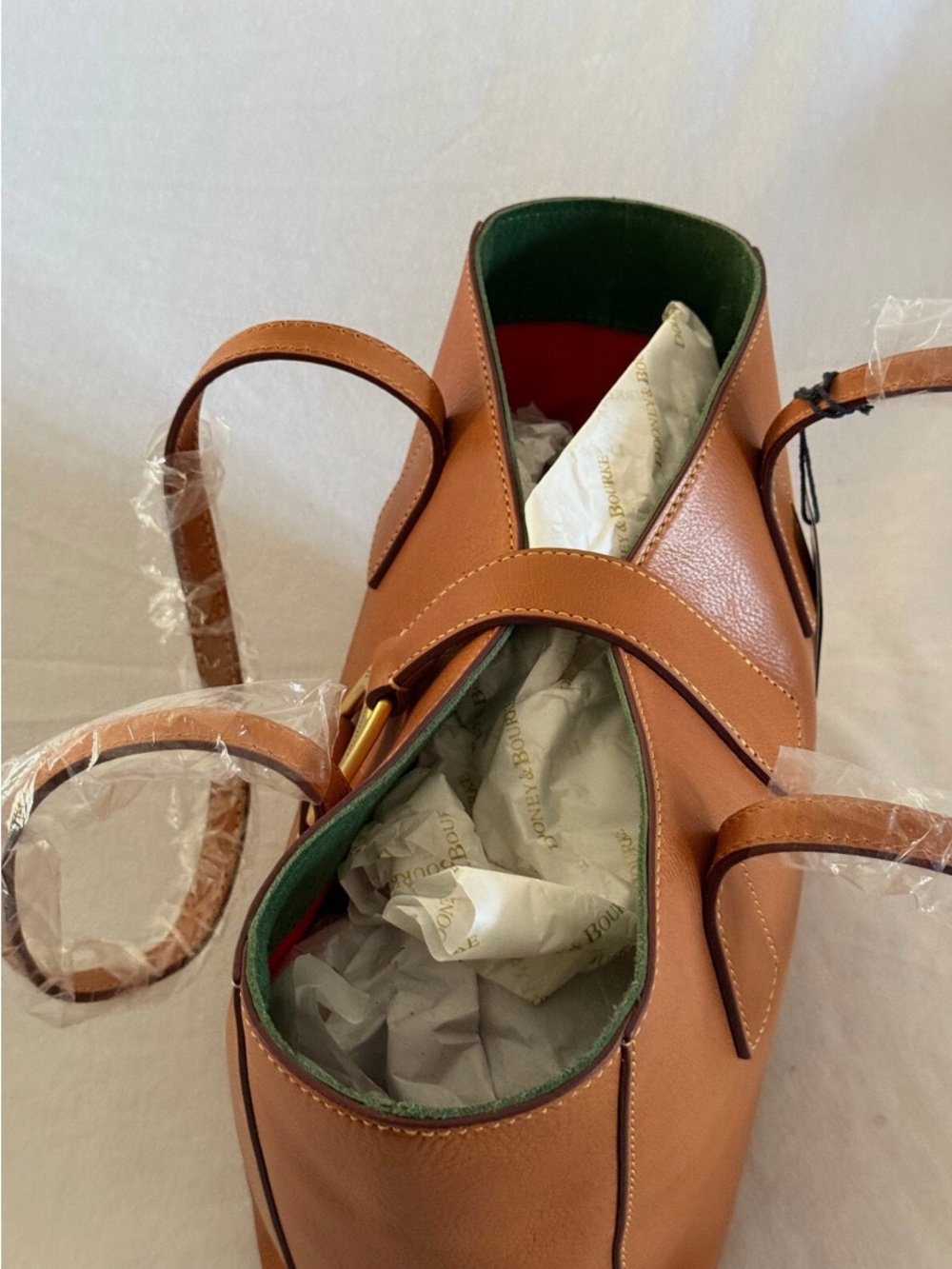 Dooney & Bourke Italian Florentine Leather Shoulder Tote Discontinued - Picture 7 of 8